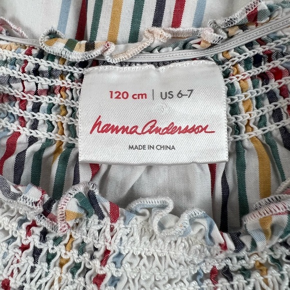 Hanna Andersson Smocked Primary Plaid Dress - Picture 9 of 13